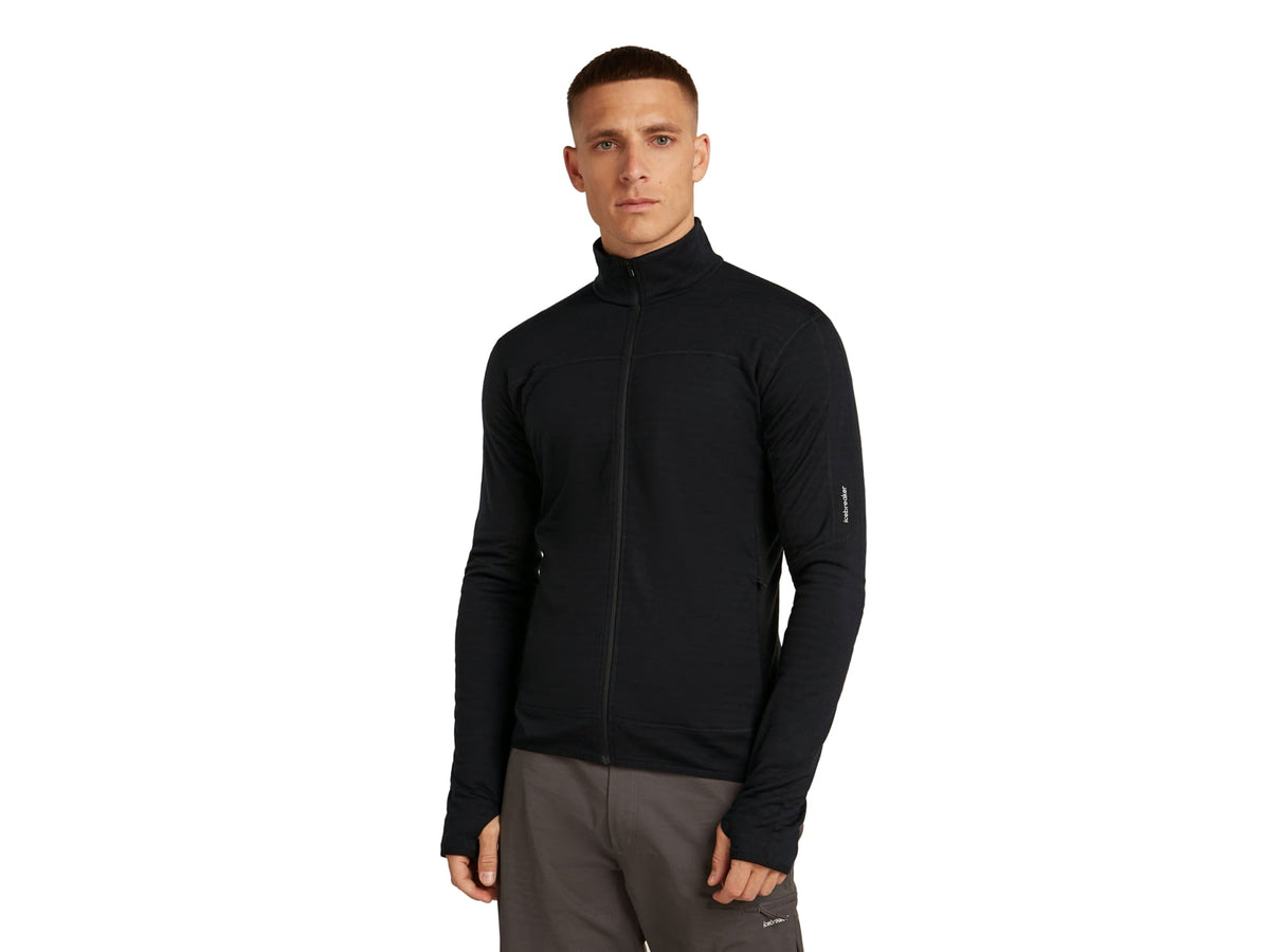 Icebreaker Merino Blend 300 RealFleece Descender Long Sleeve Zip Jacket - Men's