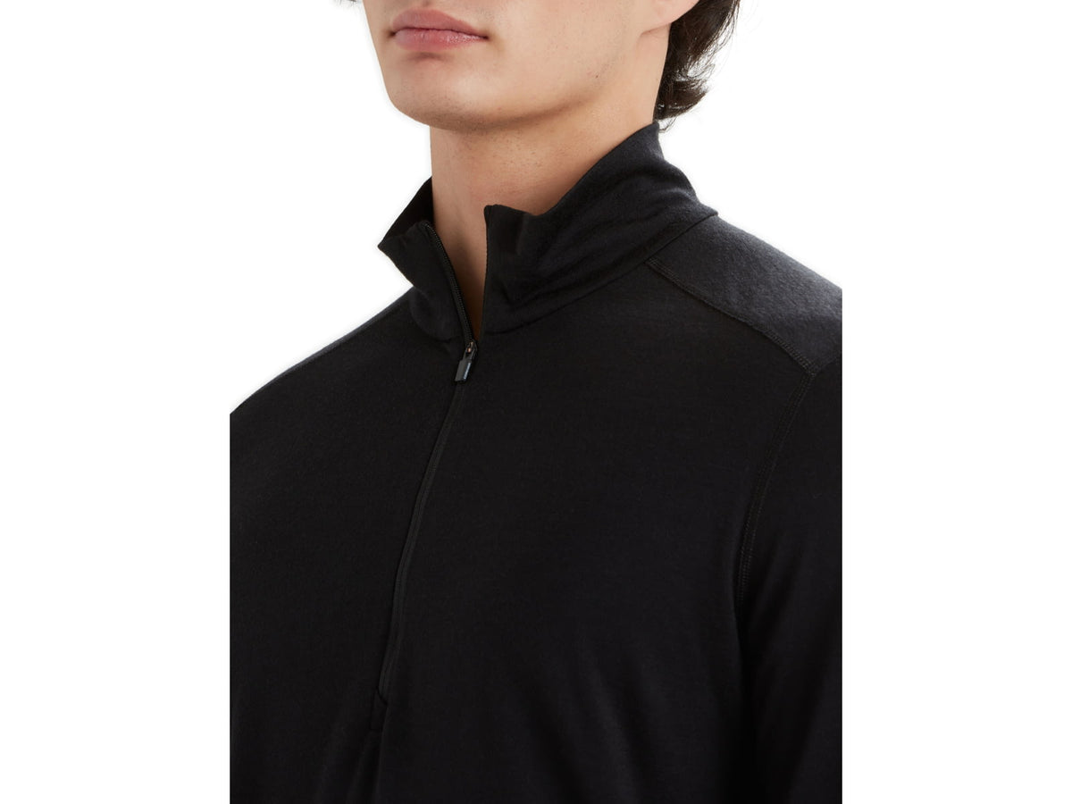 Icebreaker Men Merino 200 Oasis LS Half Zip Black M
