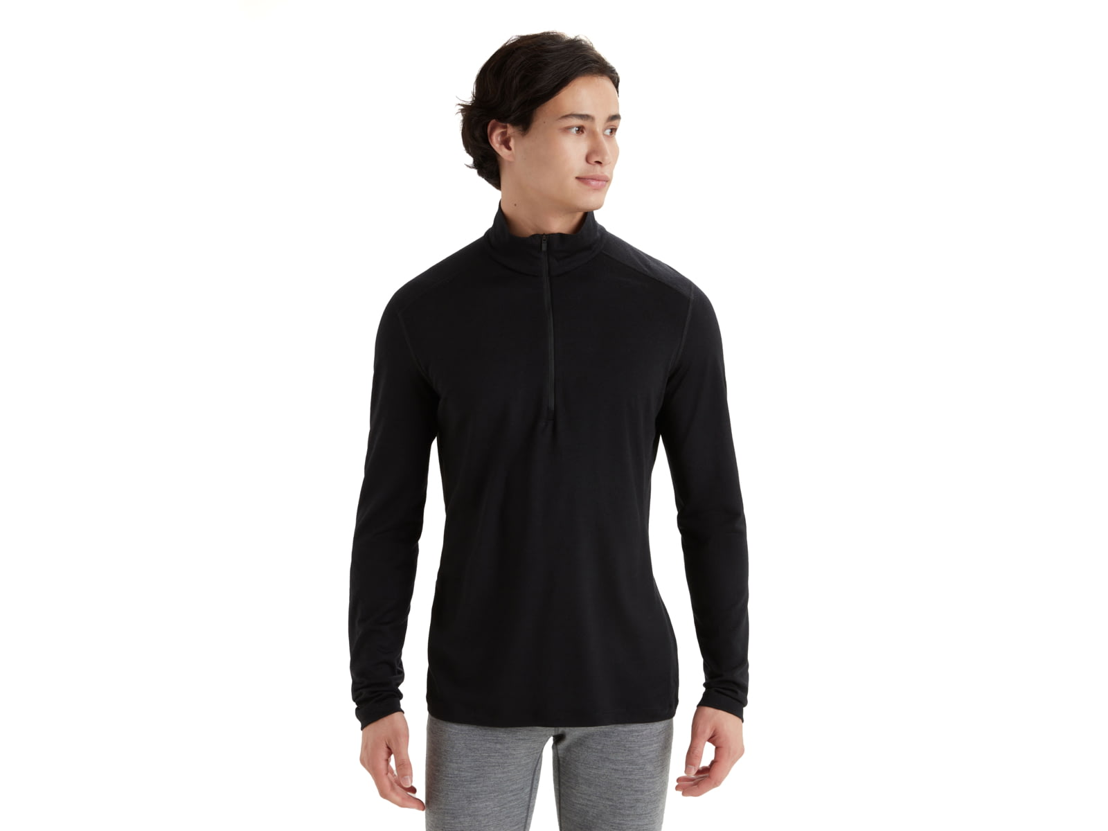 Icebreaker Men Merino 200 Oasis LS Half Zip Black M