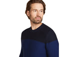 Icebreaker Men Waypoint Crewe Sweater Midnight Navy/Royal Navy/CB M
