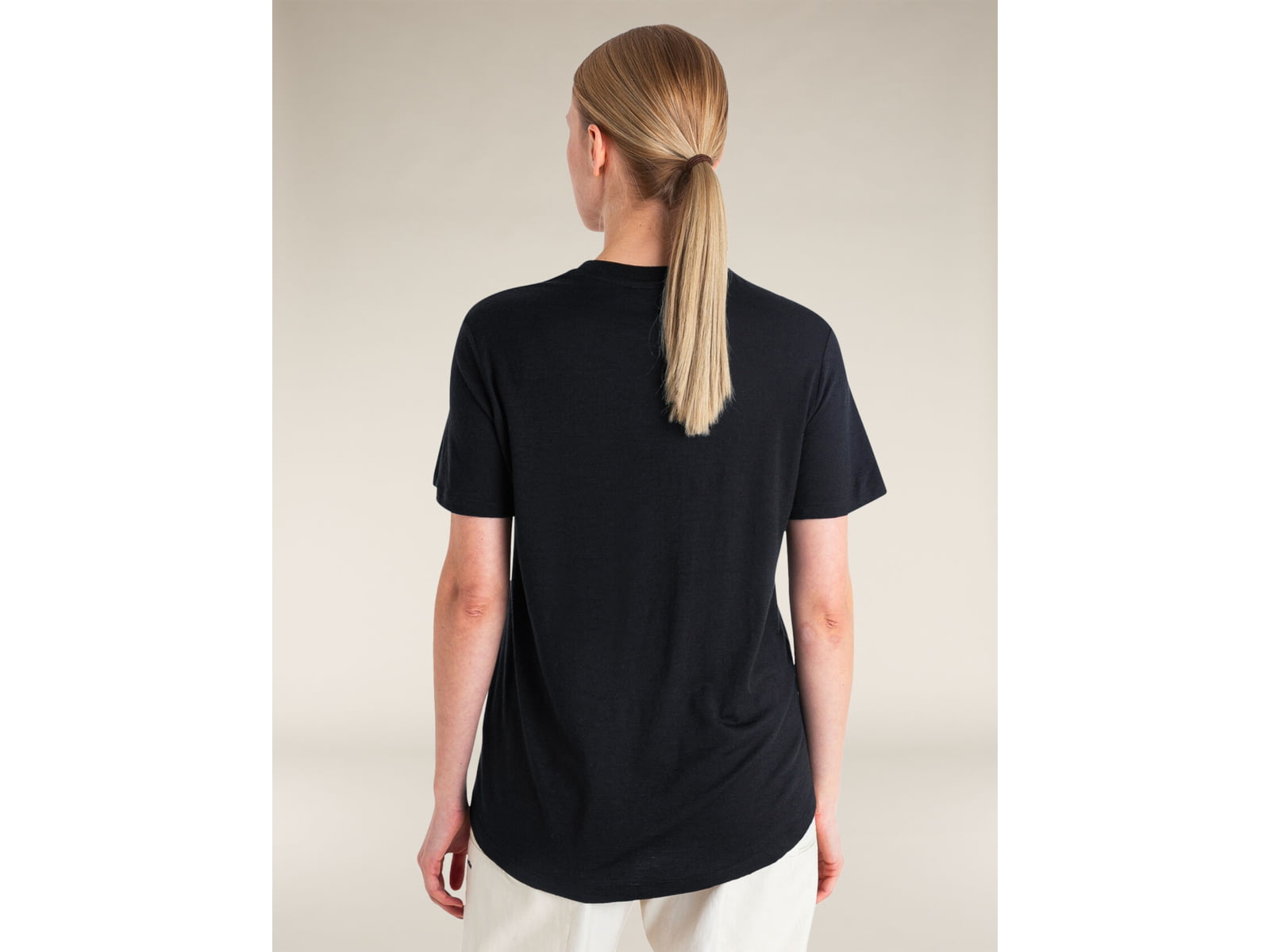 Icebreaker Merino 150 Tech Lite SS Relaxed T-Shirt - Women's Black Large