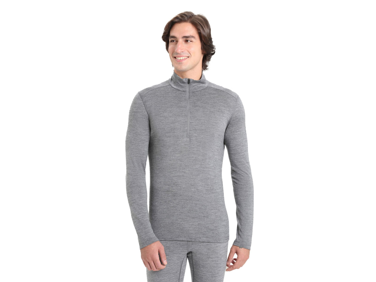 Icebreaker Men Merino 200 Oasis LS Half Zip Black M
