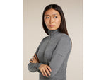 Icebreaker Merino 200 Oasis Long Sleeve Half Zip Thermal Top - Women's Gritstone HTHR