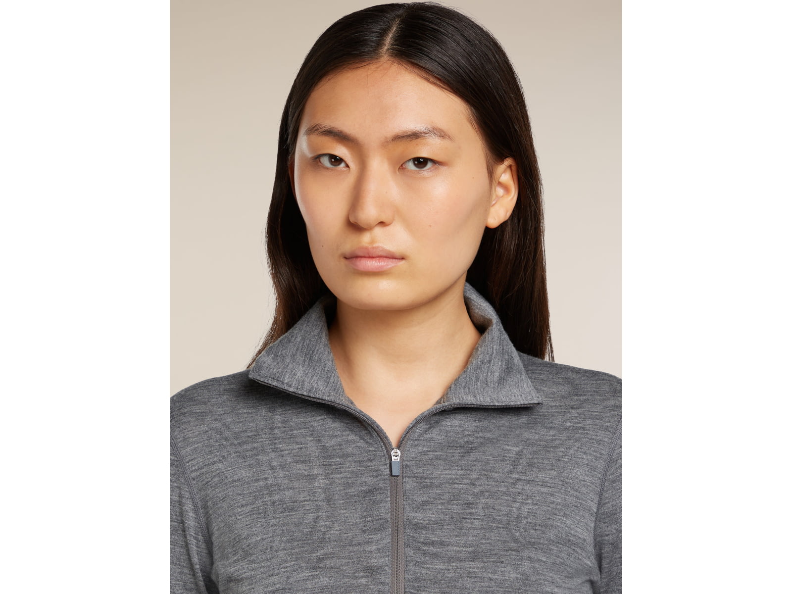 Icebreaker Merino 200 Oasis Long Sleeve Half Zip Thermal Top - Women's Gritstone HTHR