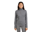 Icebreaker Merino 200 Oasis Long Sleeve Half Zip Thermal Top - Women's Gritstone HTHR