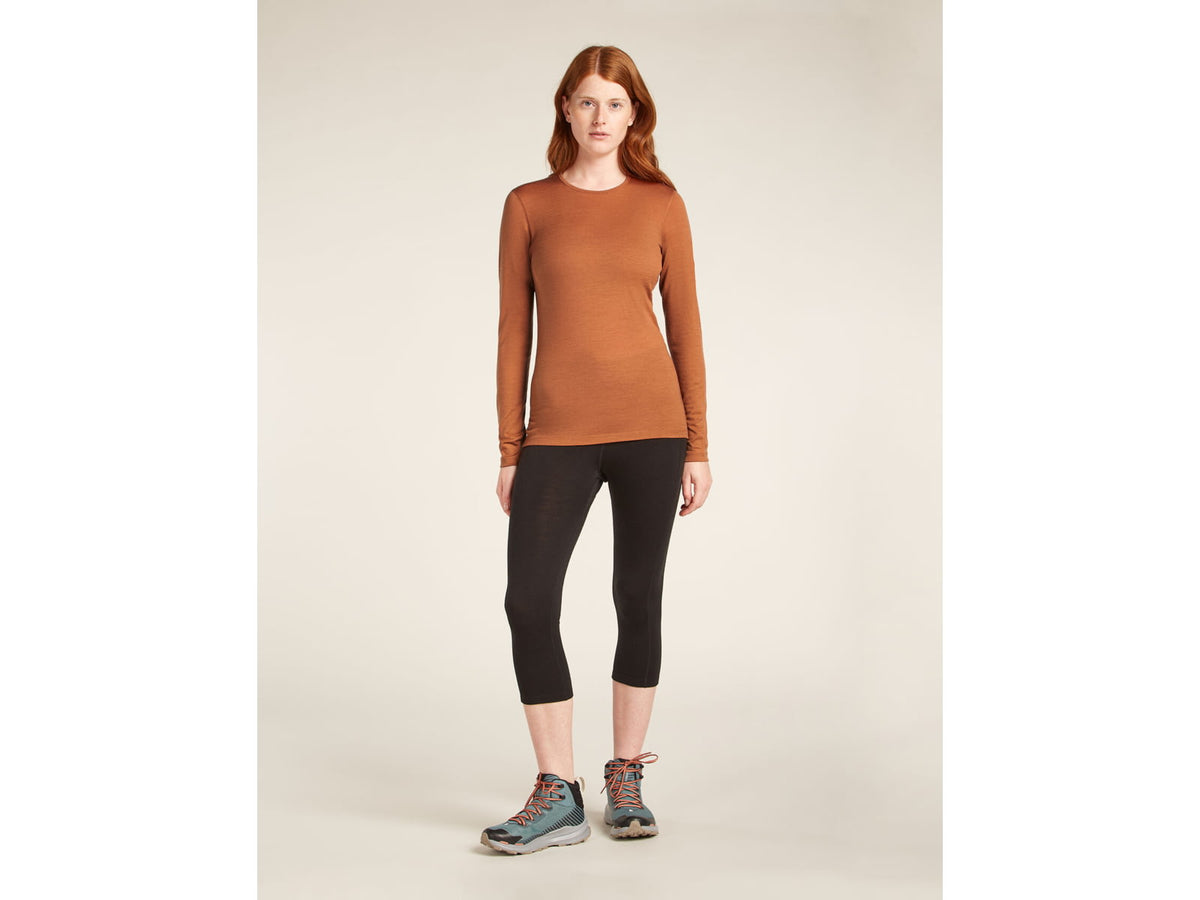Icebreaker Merino 200 Oasis LS Crewe - Women's Black Small