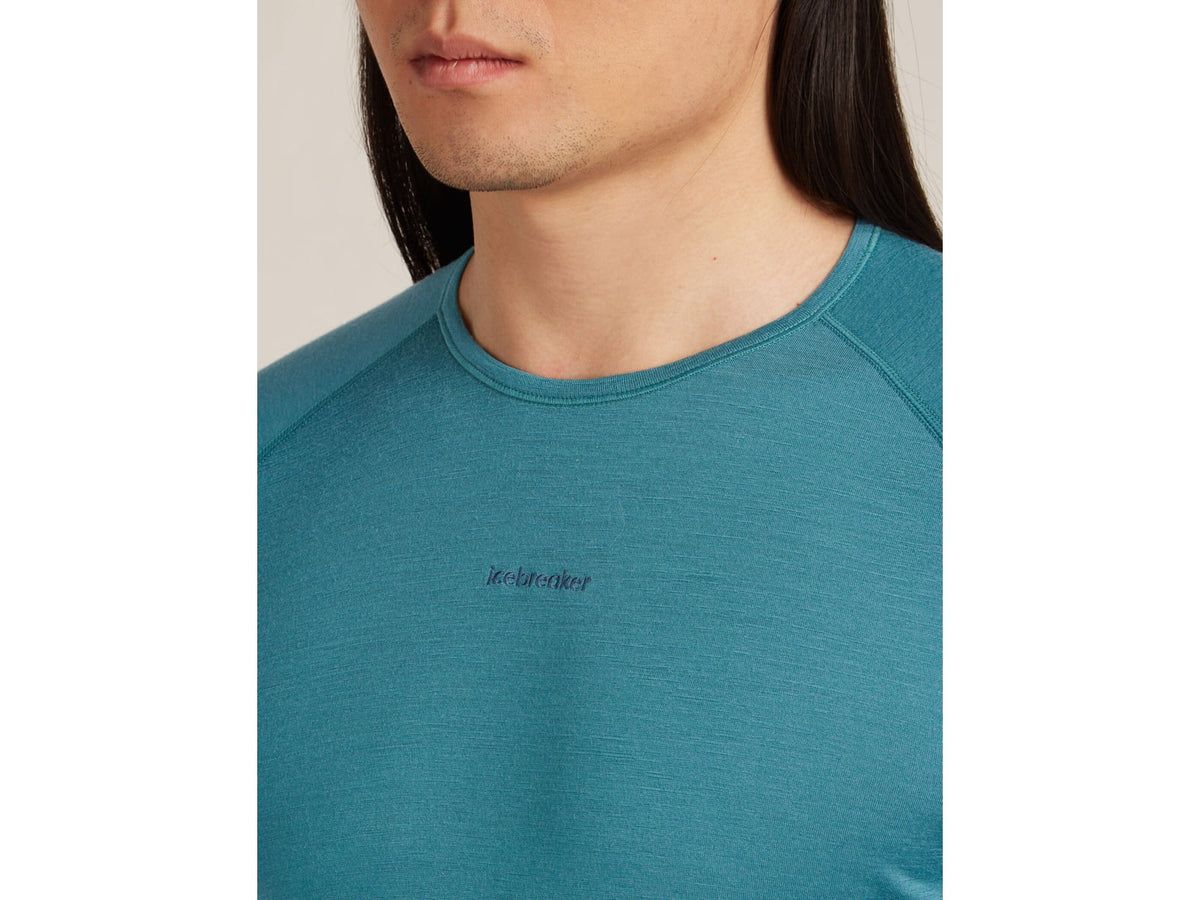 Icebreaker Merino 200 ZoneKnit Long Sleeve Crew Thermal Top - Men's Atlantis/Topaz/CB