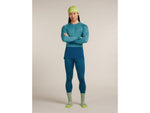 Icebreaker Merino 200 ZoneKnit Long Sleeve Crew Thermal Top - Men's Atlantis/Topaz/CB