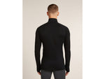 Icebreaker Merino 200 ZoneKnit Long Sleeve Half Zip Thermal Top - Men's Black Large
