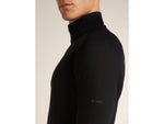 Icebreaker Merino 200 ZoneKnit Long Sleeve Half Zip Thermal Top - Men's Black Large