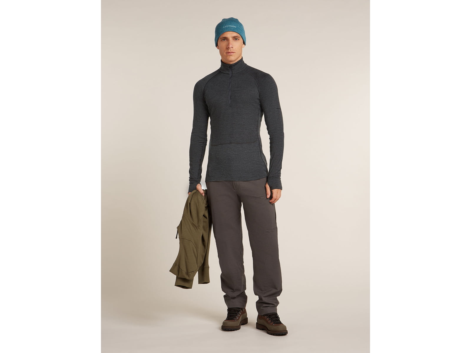 Icebreaker Merino 260 ZoneKnit Long Sleeve Half Zip Thermal Top - Men's