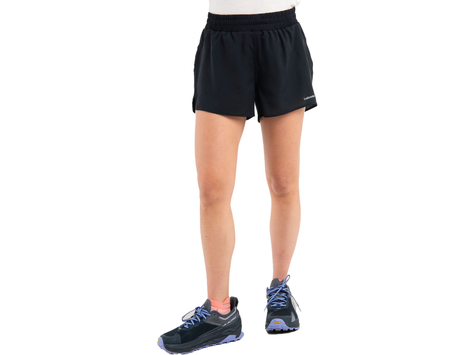 Icebreaker Merino Blend 125 ZoneKnit Speed 3'' Shorts - Women's Black Medium IB0A56XM001M