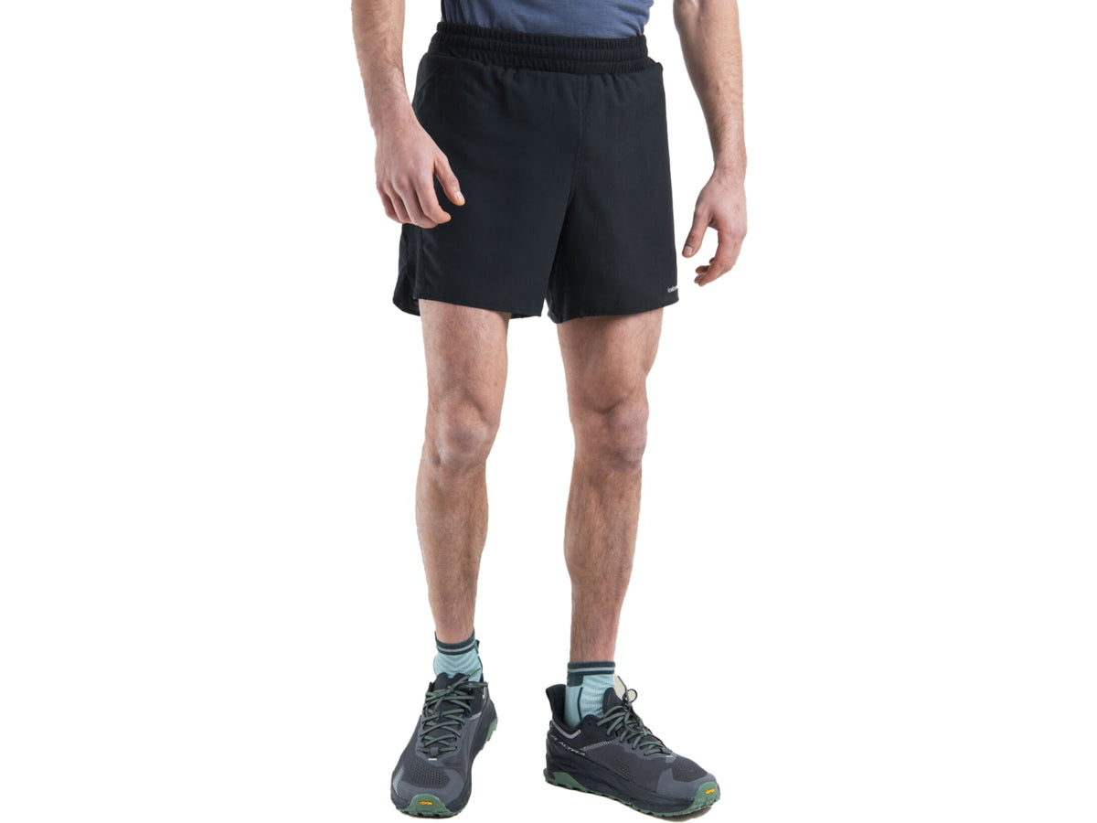 Icebreaker Merino Blend 125 ZoneKnit Speed 6'' Shorts - Men's Black Extra Large