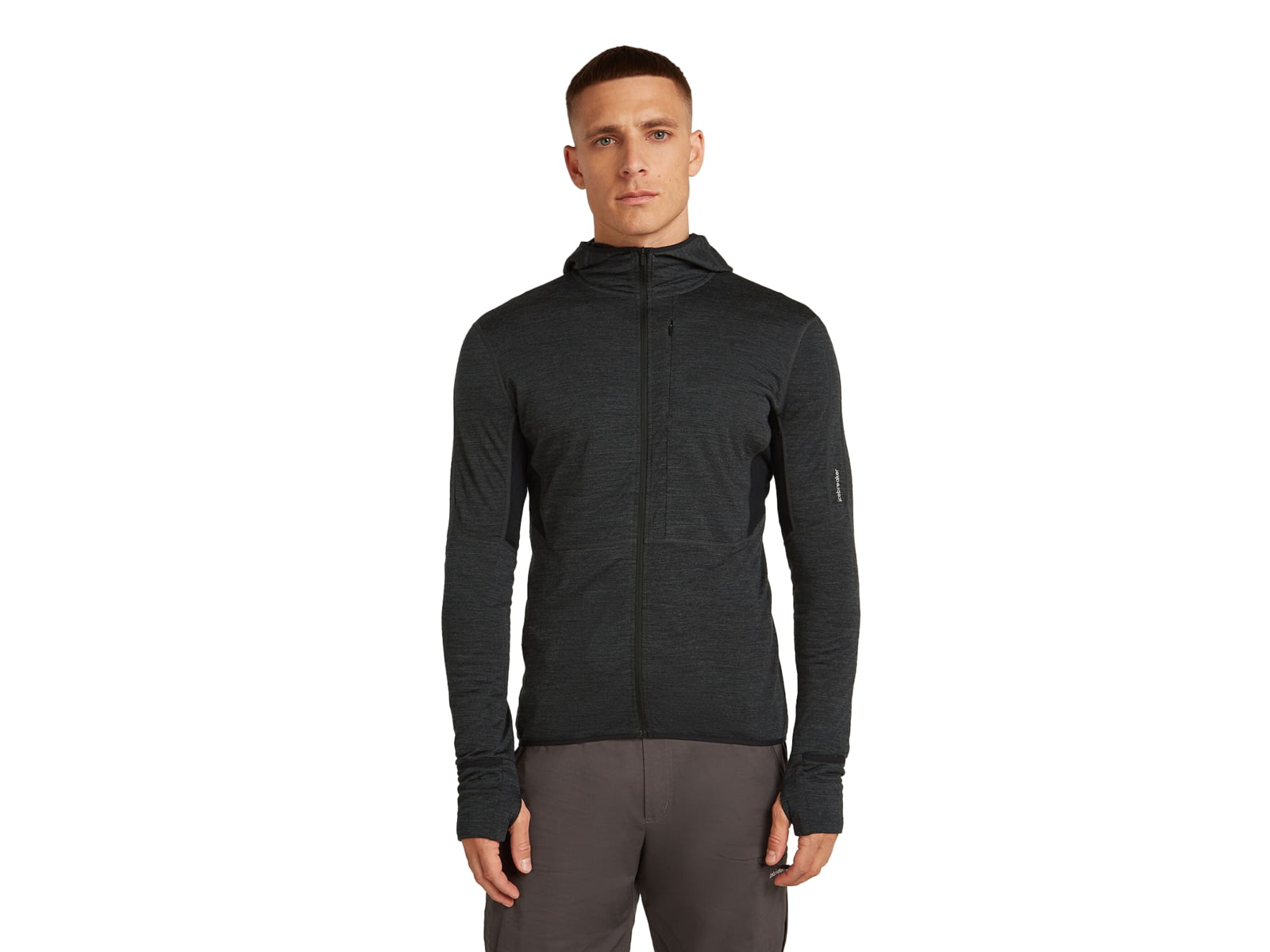 Icebreaker Merino Blend 200 RealFleece Descender Long Sleeve Zip Hoodie - Men's