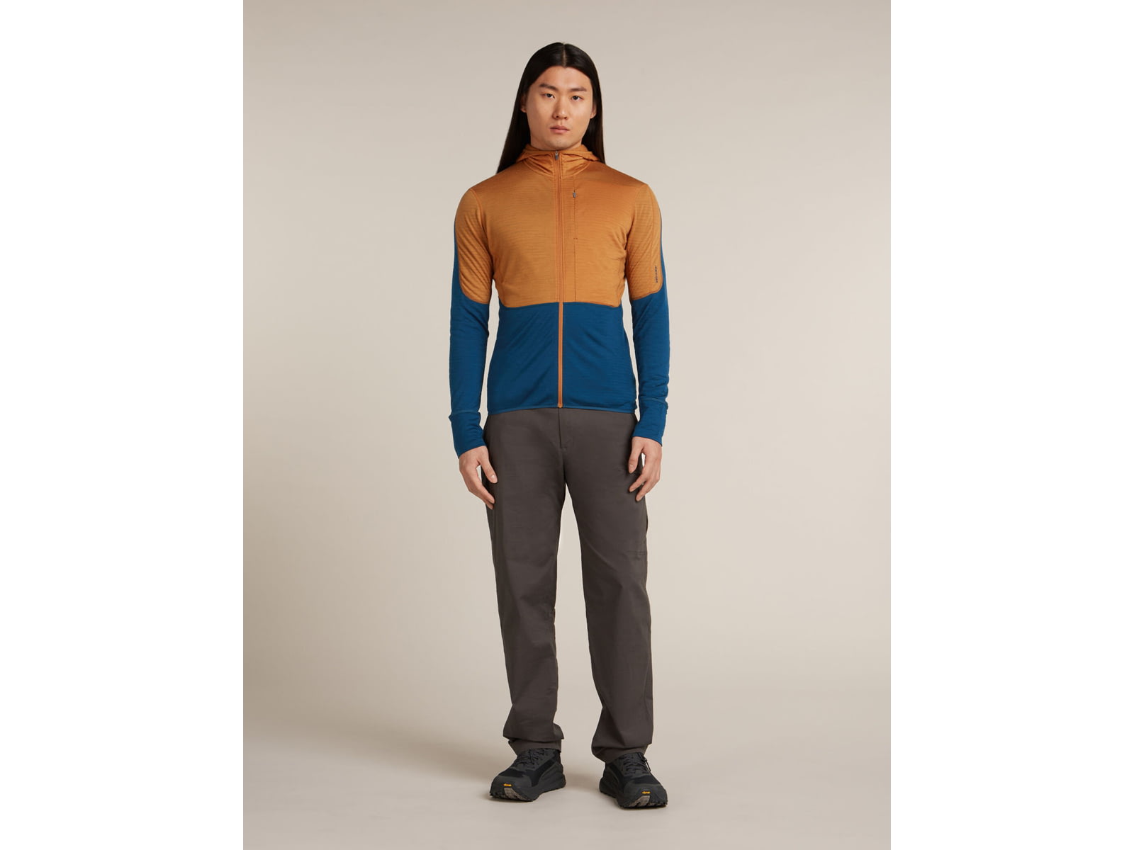 Icebreaker Merino Blend 200 RealFleece Descender Long Sleeve Zip Hoodie - Men's