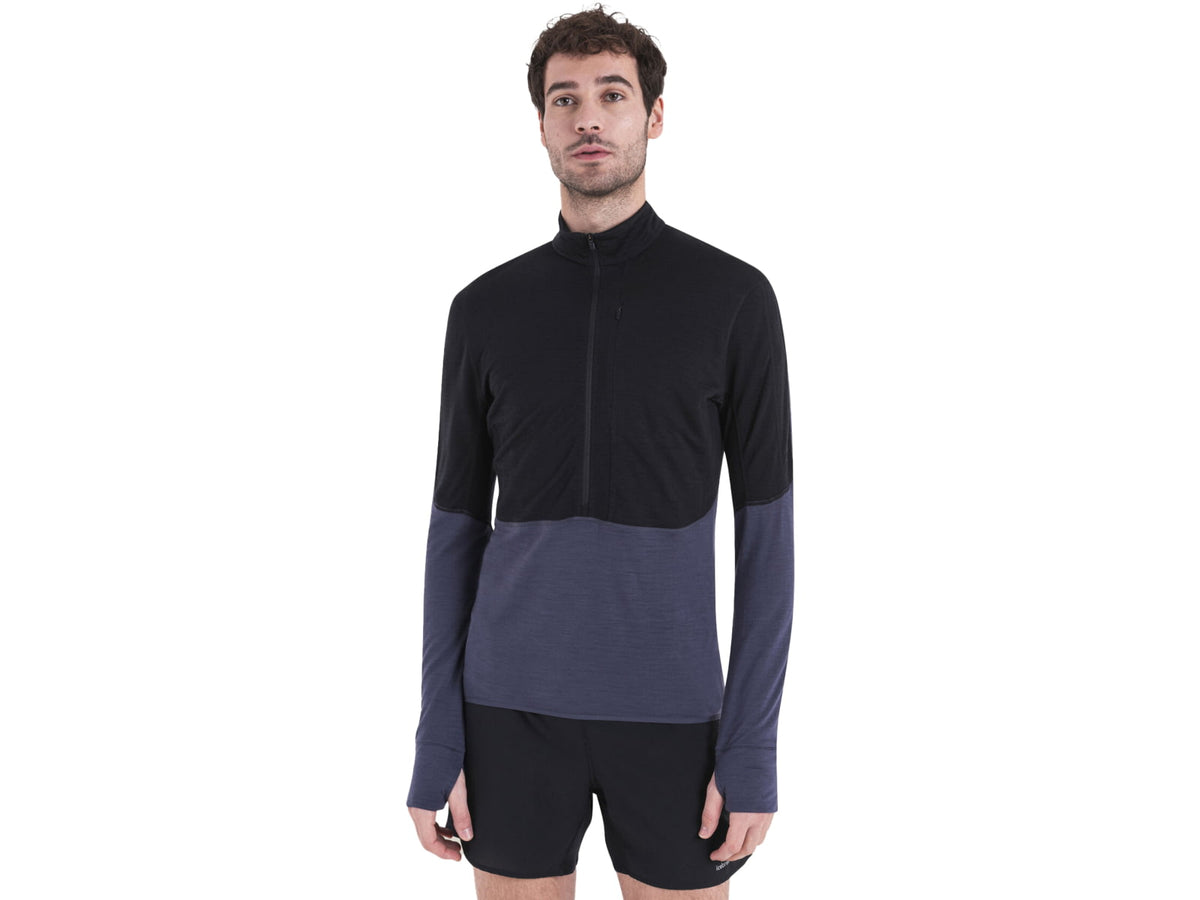 Icebreaker Merino Blend 200 RealFleece Descender LS Half Zip Hoodie - Men's