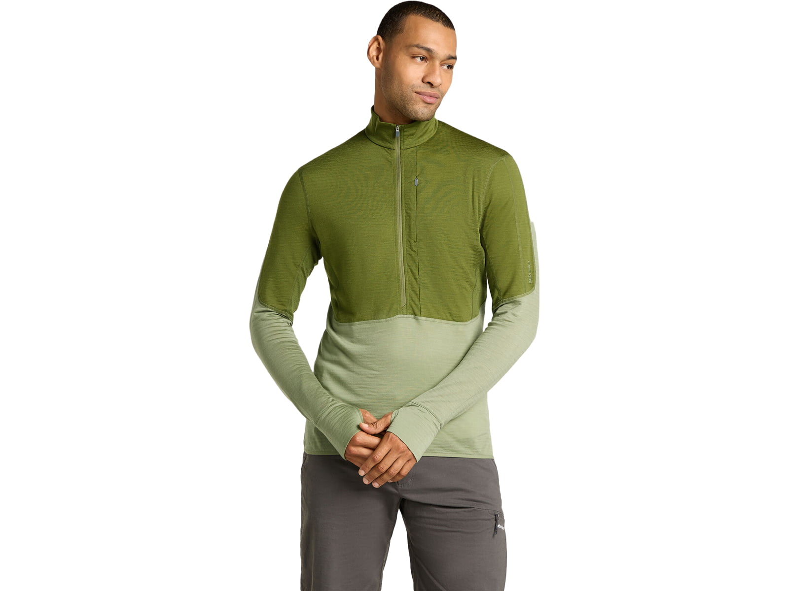 Icebreaker Merino Blend 200 RealFleece Descender LS Half Zip Hoodie - Men's