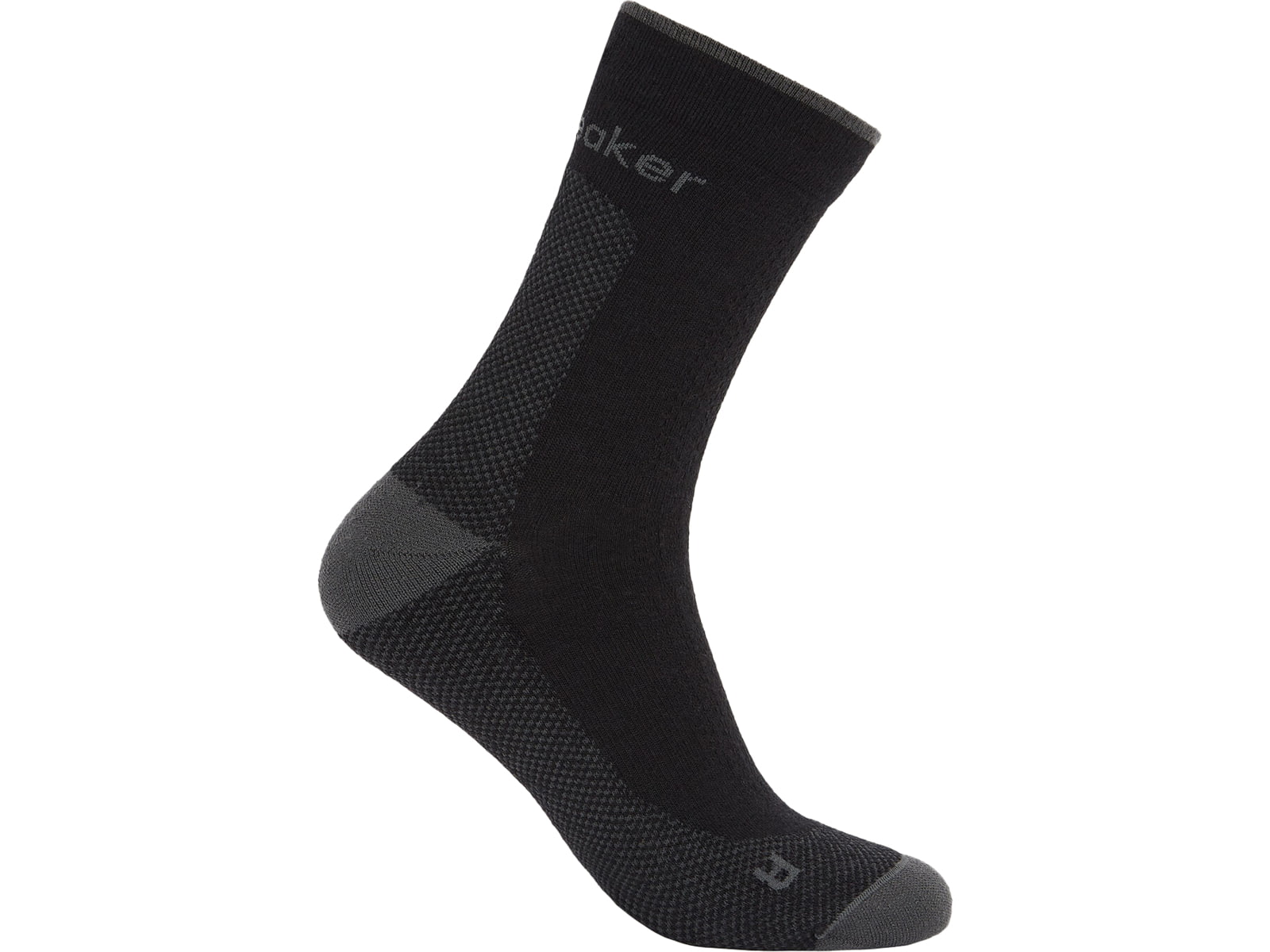 Icebreaker Merino Hike+ Ultralight Quarter Socks - Men's Black/Obsidian Medium IB0A578R0FBM