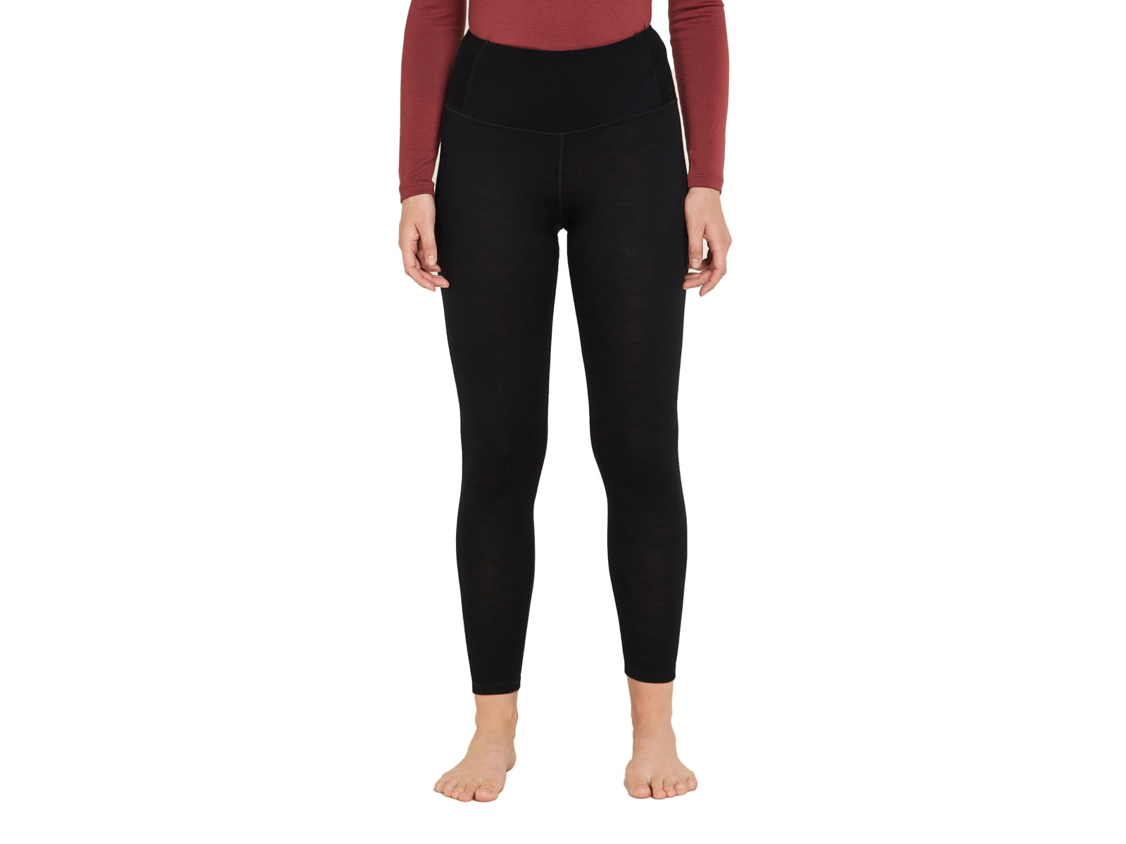 Icebreaker Merino 260 Tech High Rise Leggings - Women's Black Large