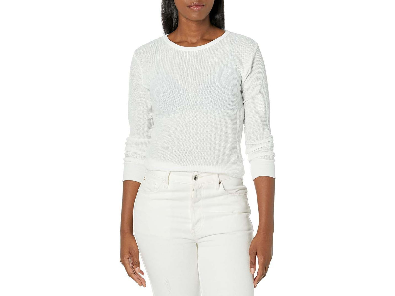 Indera Traditional Long Sleeve Thermal Top - Women's White X-Large 5000LS-WH-XL