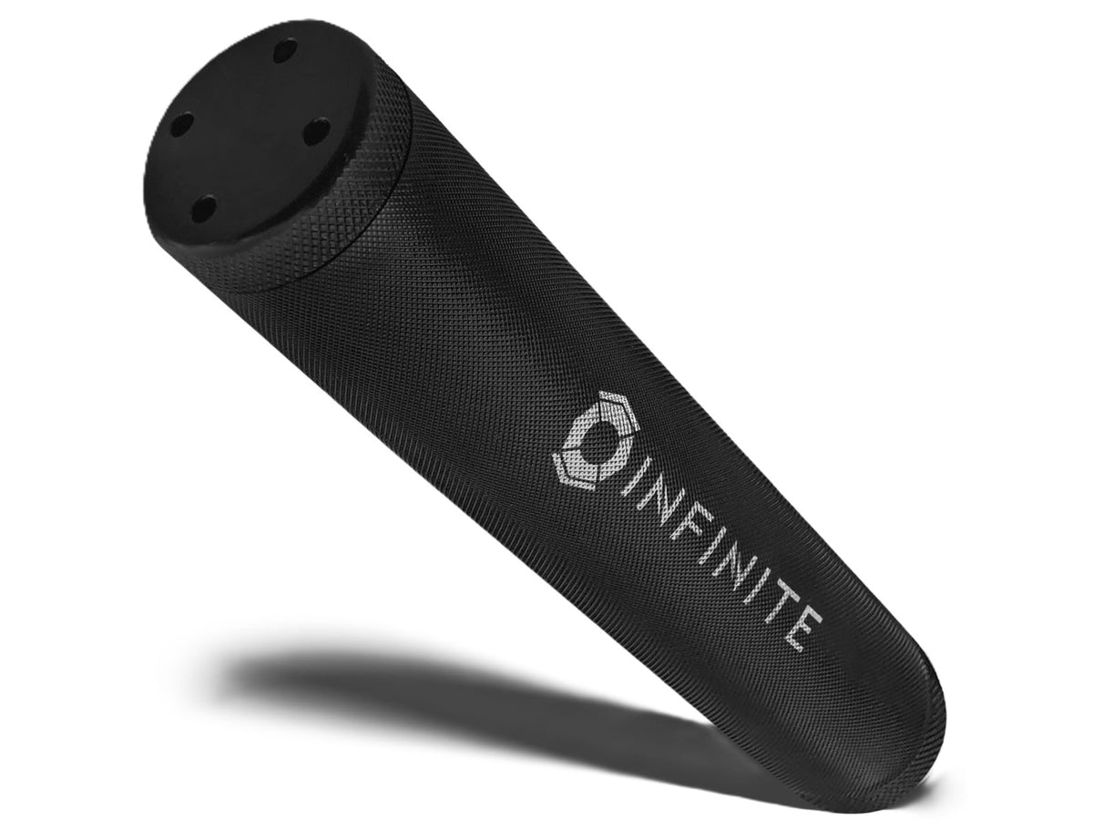 Infinite Product Solutions 10in Storage Container Black Anodize Knurled