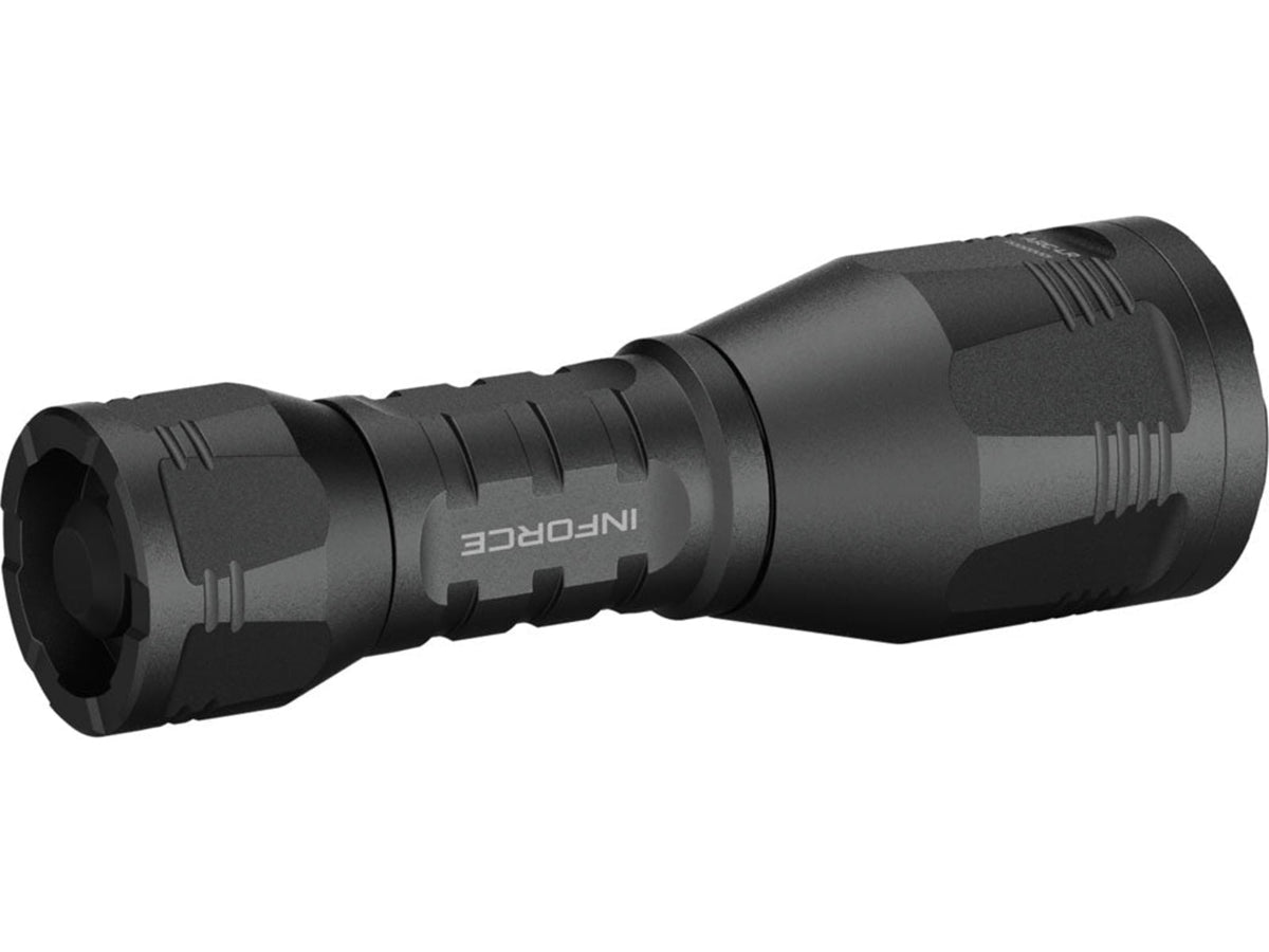 INFORCE ARC 350-Lr-H Rechargeable 18350 Li-Ion 1200 Lumens LED Flashlight Handheld Kit Black