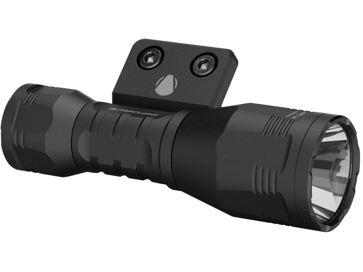 INFORCE ARC 350-Lr-M Rechargeable 18350 Li-Ion 1200 Lumens LED Flashlight Kit w/Mount Black