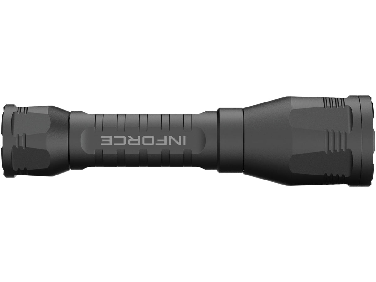INFORCE ARC 650-Lr-H Rechargeable 18650 Li-Ion 1400 Lumens LED Flashlight Handheld Kit Black IF73002