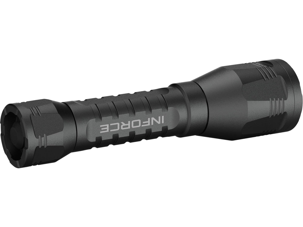 INFORCE ARC 650-Lr-H Rechargeable 18650 Li-Ion 1400 Lumens LED Flashlight Handheld Kit Black IF73002