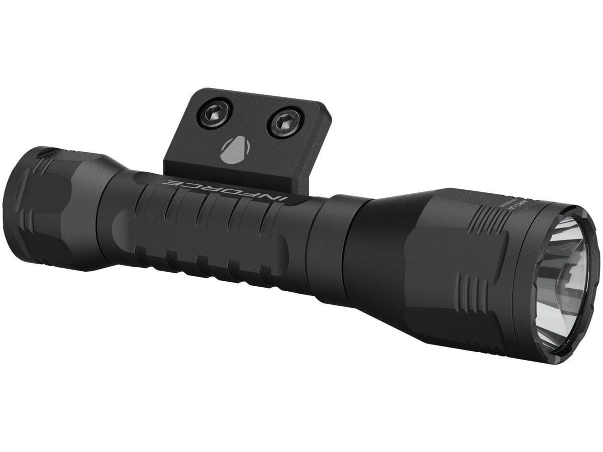 INFORCE ARC 650-Lr-M Rechargeable 18650 Li-Ion 1400 Lumens LED Flashlight Kit w/Mount Black