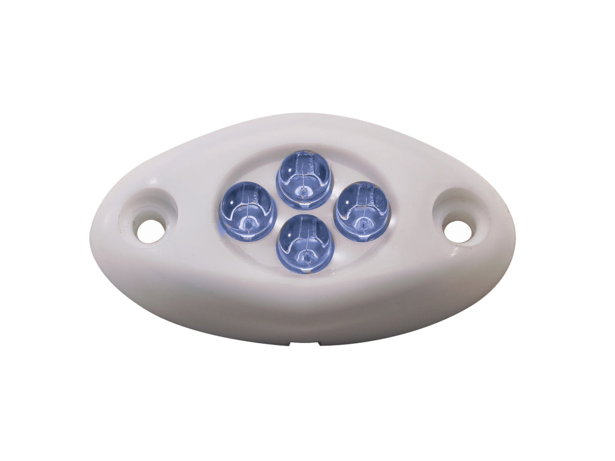 Innovative Lighting Courtesy 4 LED Surface Mount Light w/ White Case Blue 004-2100-7