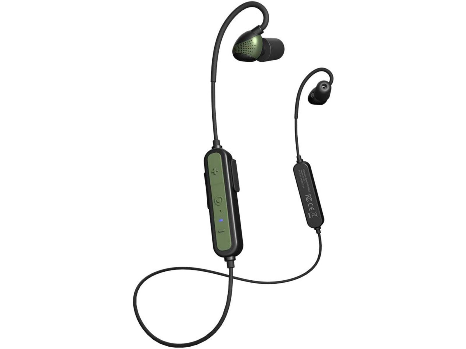 ISOtunes Sport Advance BT 2.0 Protective Ear Plugs 26 dB 1 Pair OD Green Universal