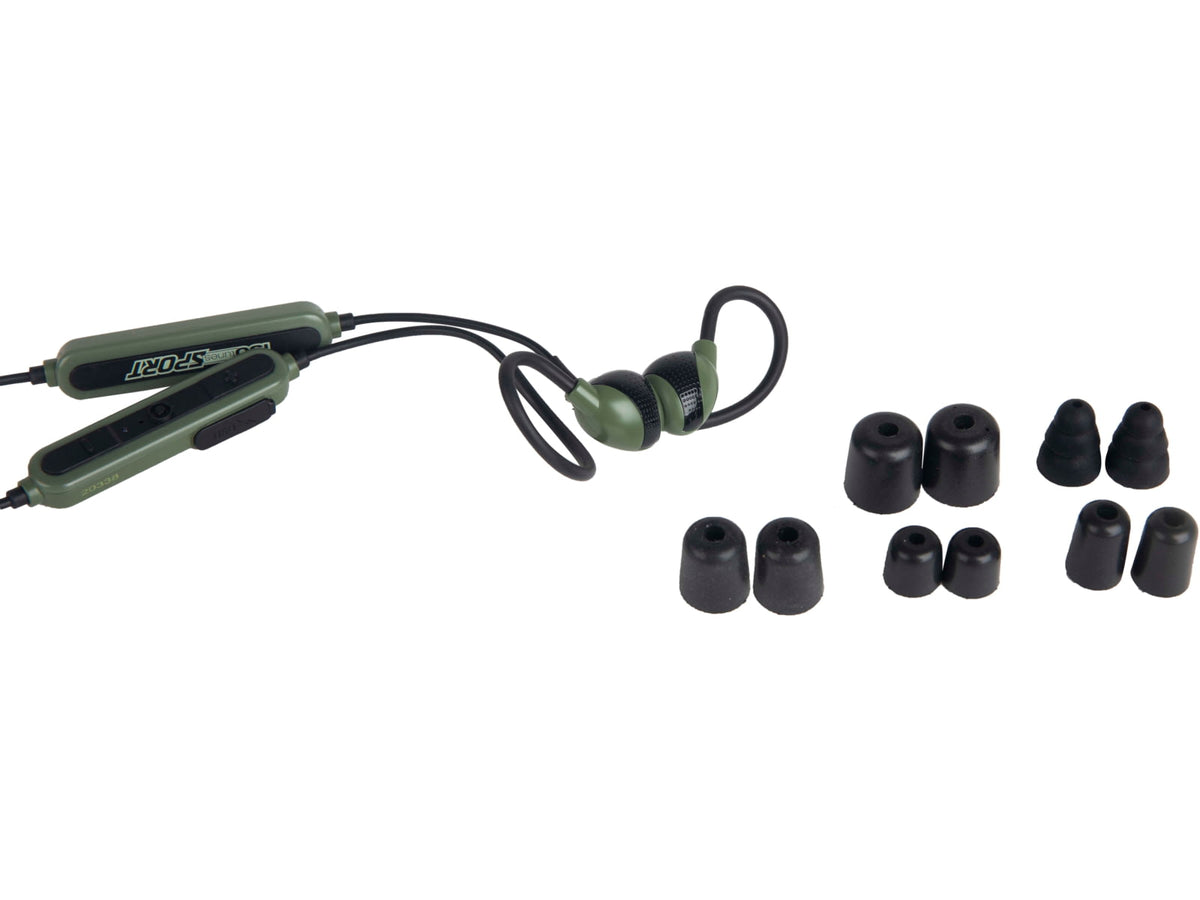 ISOtunes Sport ADVANCE BT Tactical Earbuds with Bluetooth 26 NRR OD Green IT-36