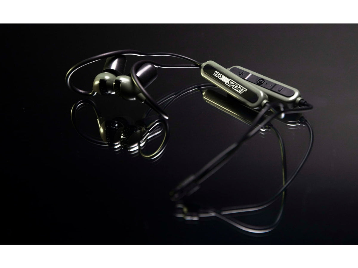 ISOtunes Sport ADVANCE BT Tactical Earbuds with Bluetooth 26 NRR OD Green IT-36