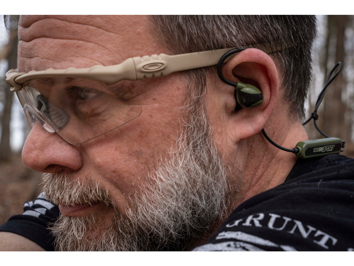 ISOtunes Sport ADVANCE BT Tactical Earbuds with Bluetooth 26 NRR OD Green IT-36