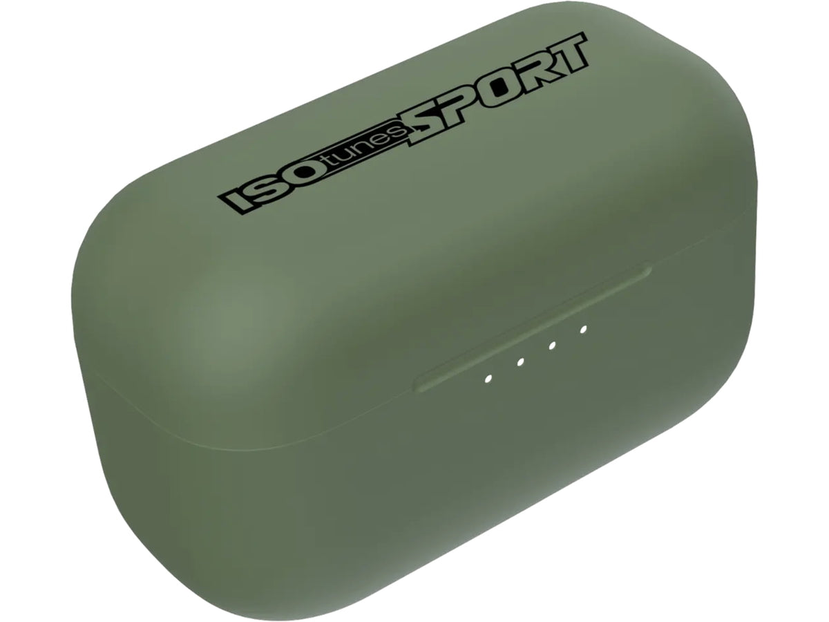 ISOtunes Sport CALIBER BT Tactical Earbuds with True Wireless Bluetooth 25 NRR OD Green IT-17