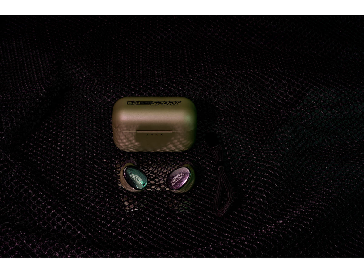 ISOtunes Sport CALIBER BT Tactical Earbuds with True Wireless Bluetooth 25 NRR OD Green IT-17