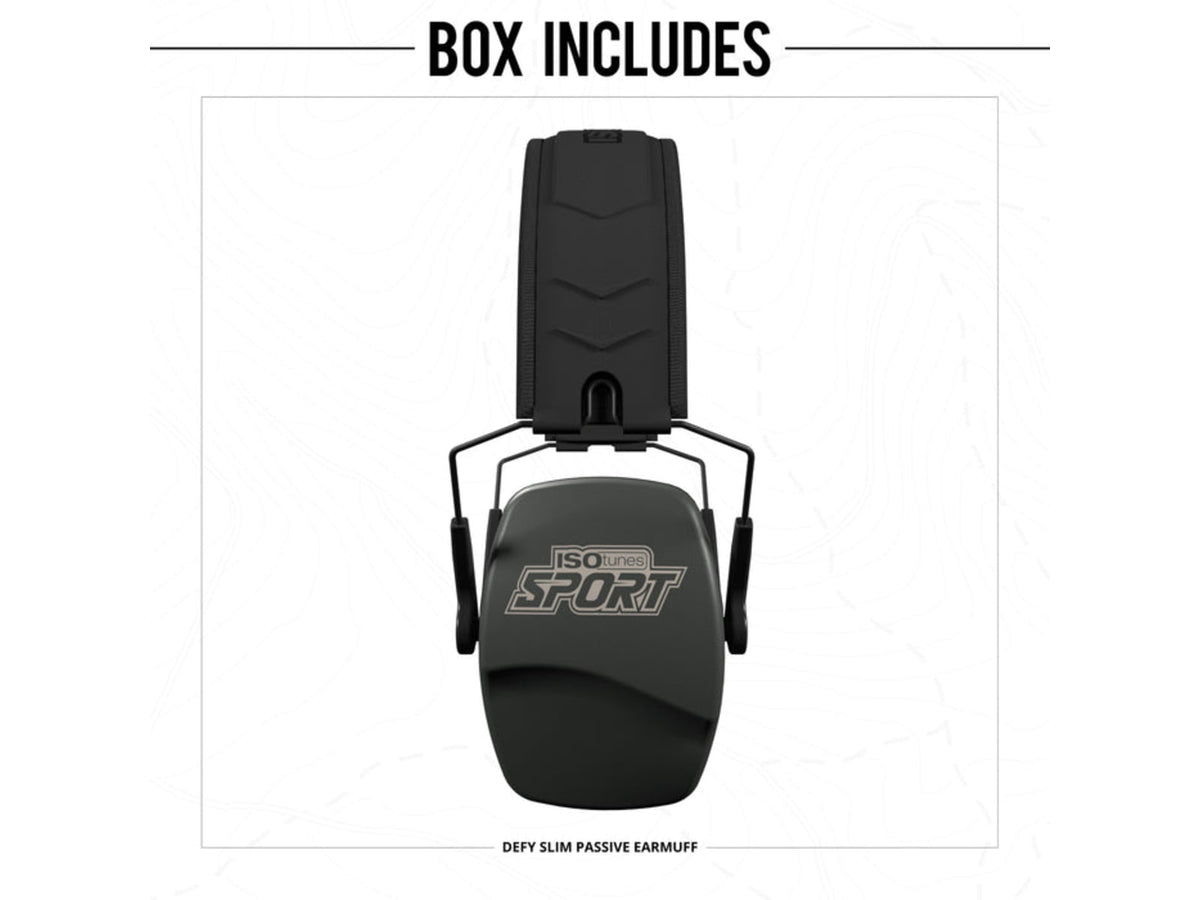 ISOtunes Sport DEFY Slim Passive Earmuffs