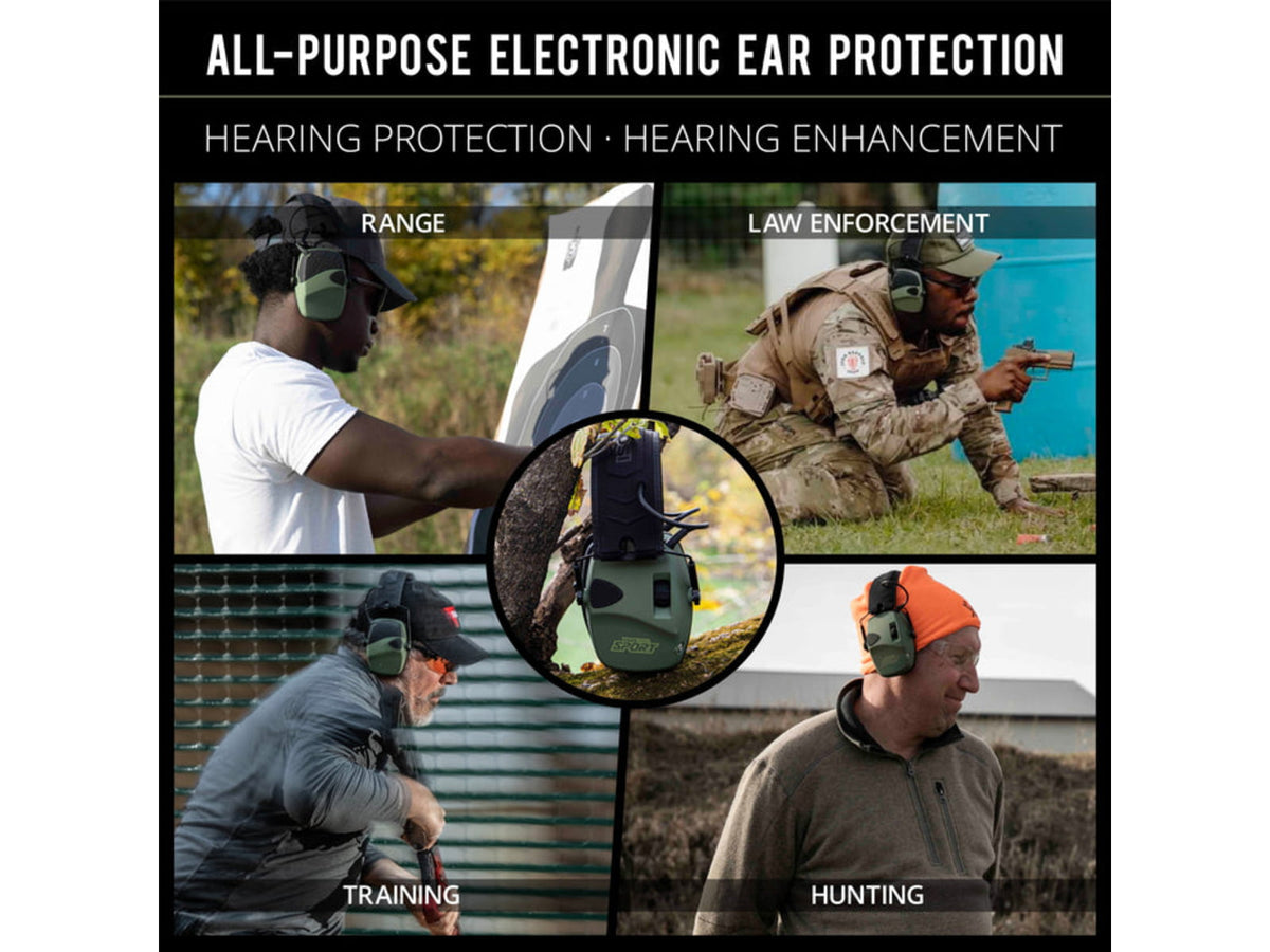 ISOtunes Sport DEFY Slim Tactical Earmuffs, 20 NRR