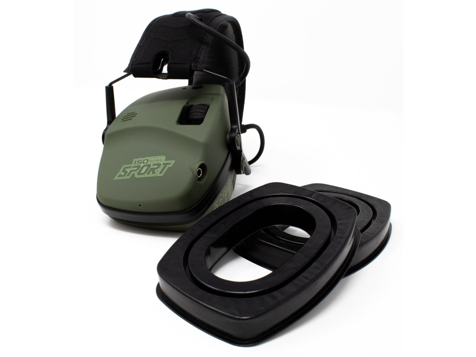 ISOtunes Sport Gel Cup Earmuff Cushions Green Universal