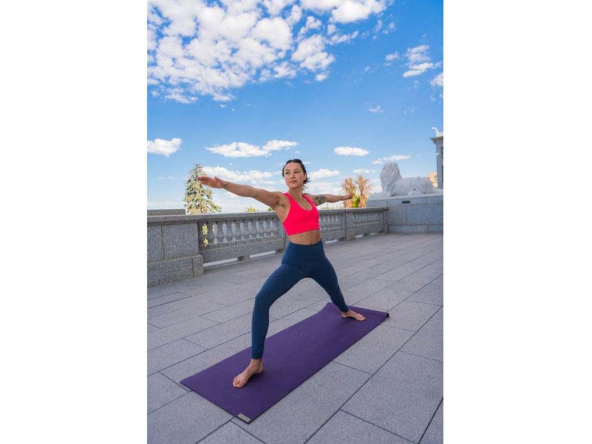 Jade Yoga Voyager Yoga Mat 24x68in Purple 668P