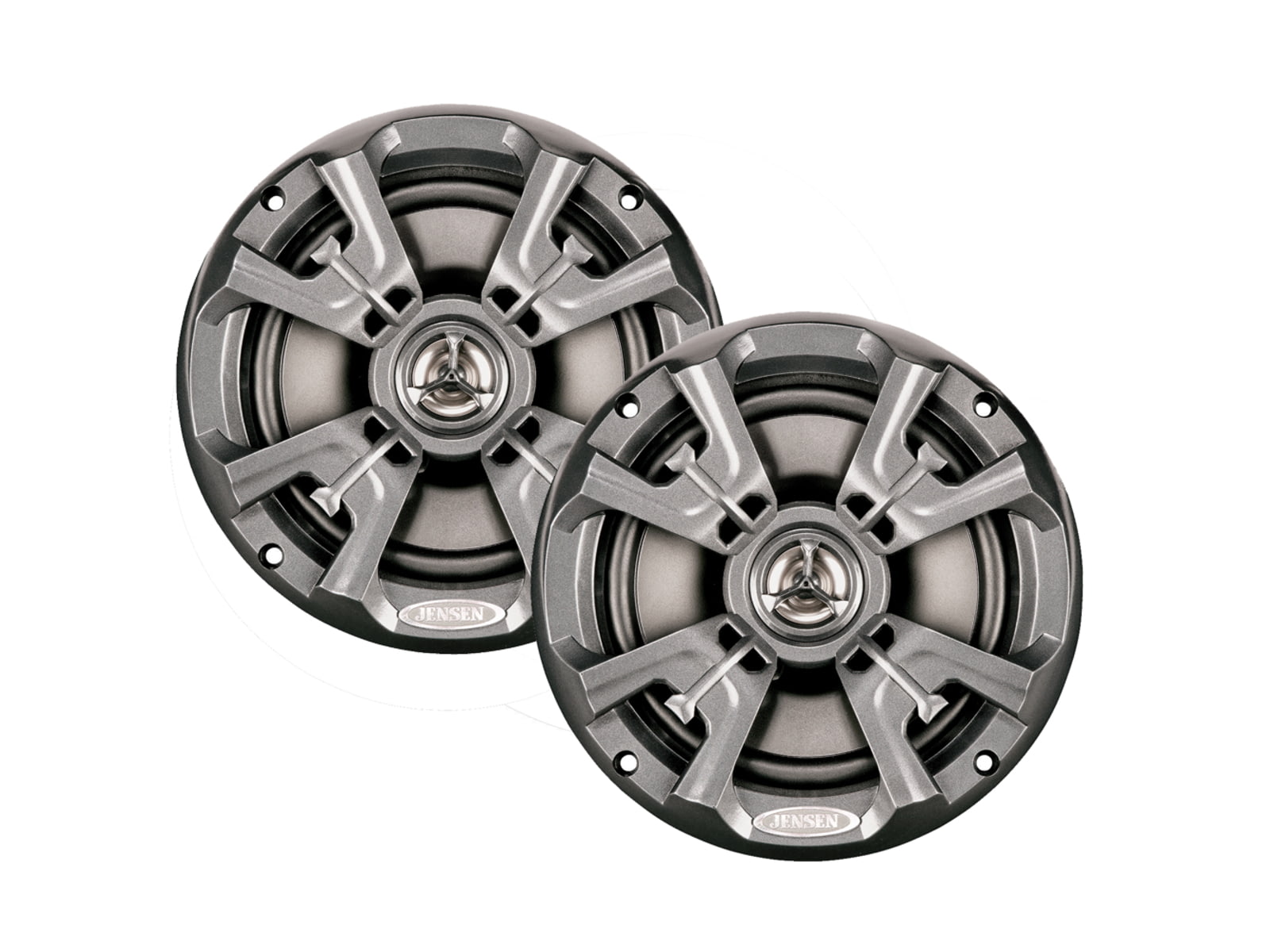 Jensen MSX60RVR 6.5" High Performance Coaxial Speaker - Pair Silver MSX60RVR