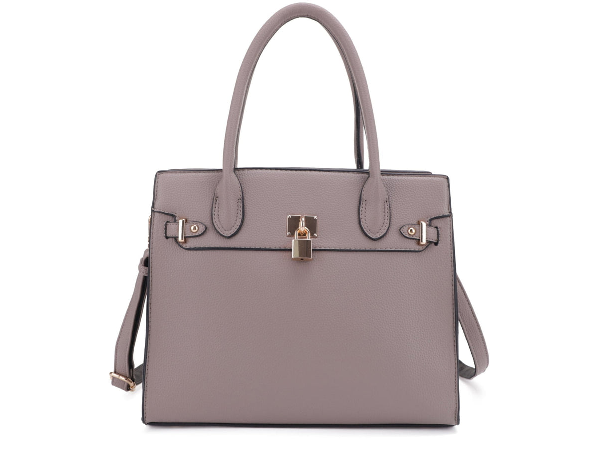 Jessie & James Evelyn Concealed Carry Satchel Handbag Taupe SMC1309LK TP