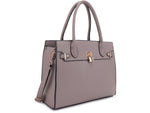 Jessie & James Evelyn Concealed Carry Satchel Handbag Taupe SMC1309LK TP