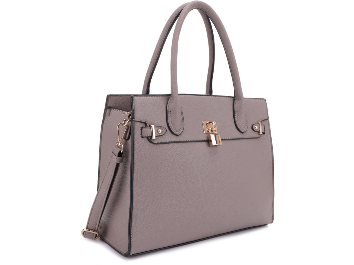 Jessie & James Evelyn Concealed Carry Satchel Handbag Taupe SMC1309LK TP