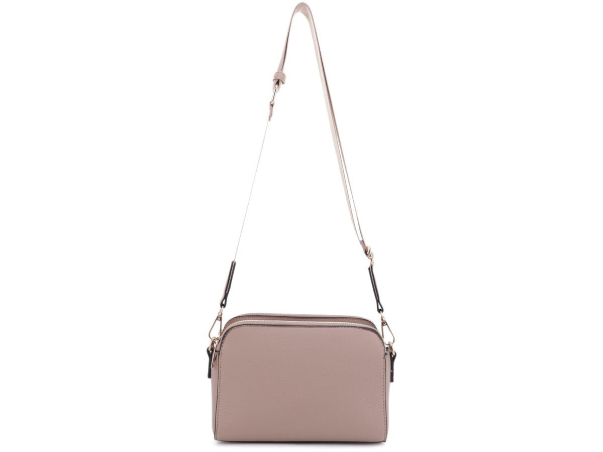 Jessie & James Suzie Compact Concealed Carry Crossbody Bag Taupe SMC95832AZ TP