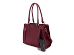 Jessie & James Lioness Concealed Carry Satchel Bag Wine SMC60077A WN