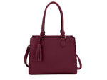 Jessie & James Lioness Concealed Carry Satchel Bag Wine SMC60077A WN