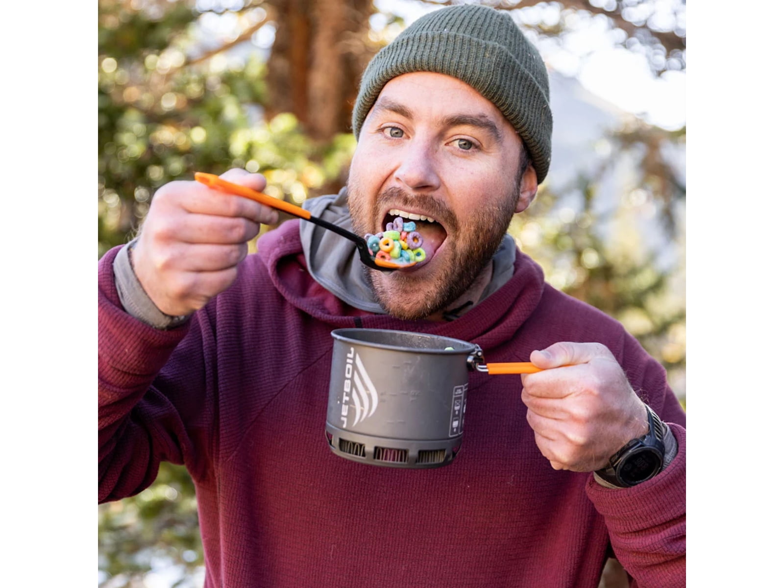 Jetboil Trailspoon Camping Utensils Silicone Orange/Black TRLSPN