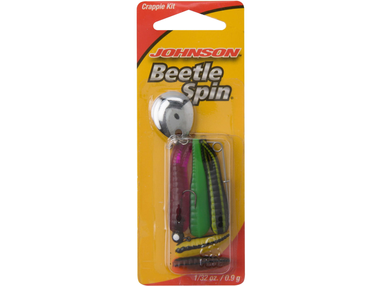 Johnson Beetle Spin Crappie Buster Hard Bait 1/32 oz 1in / 3cm Hook Size 10 Assorted 1062335
